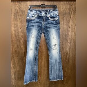 Miss Me Bootcut Distressed Jeans Size 29x32
